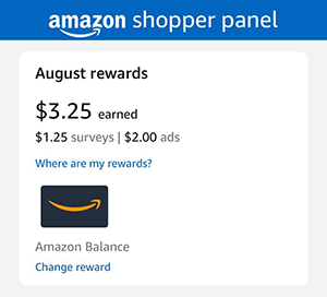 Amazon Shopper Panel Home