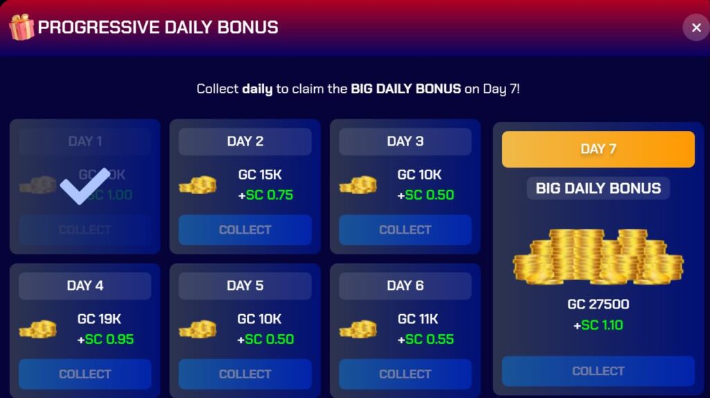 Sportzino Daily Bonus